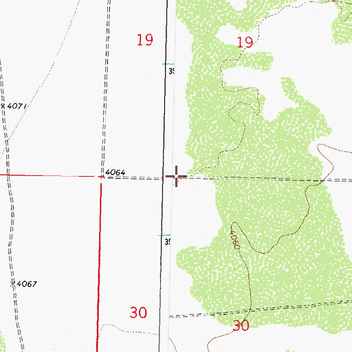 Topographic Map of 10292 Water Well, NM
