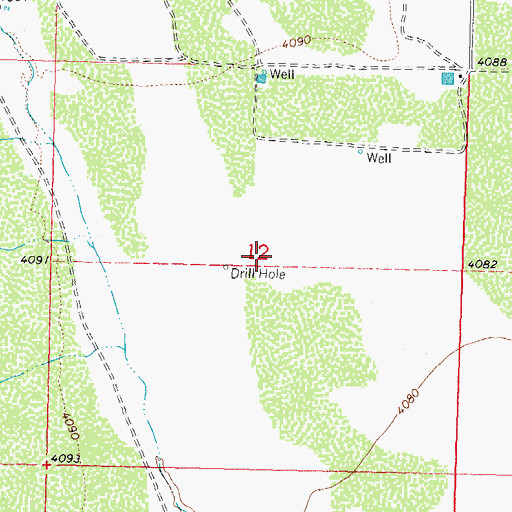 Topographic Map of 10303 Water Well, NM