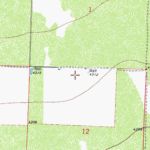 Topographic Map of 10348 Water Well, NM