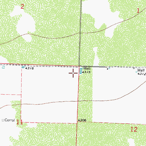 Topographic Map of 00788 Water Well, NM