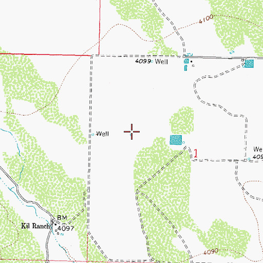 Topographic Map of 00638 Water Well, NM