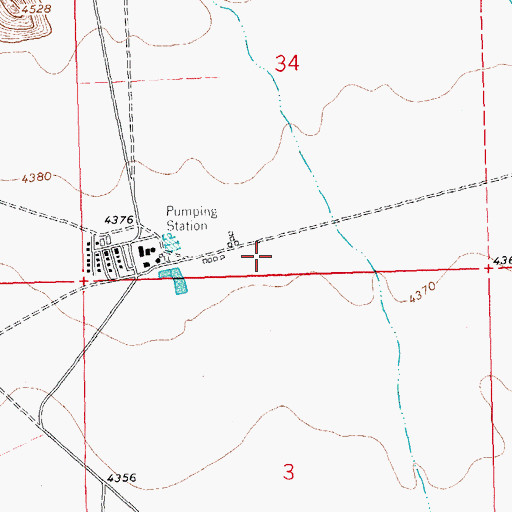 Topographic Map of 01396 Water Well, NM