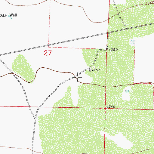Topographic Map of 00625 Water Well, NM