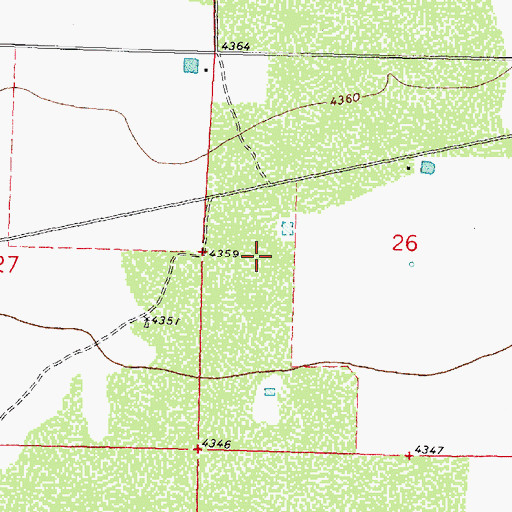 Topographic Map of 00616 Water Well, NM