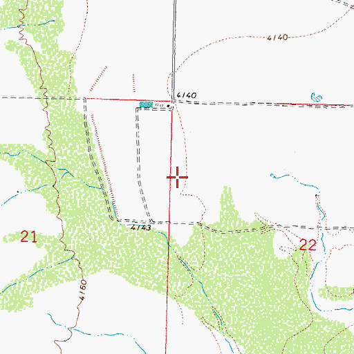Topographic Map of 00324 Water Well, NM