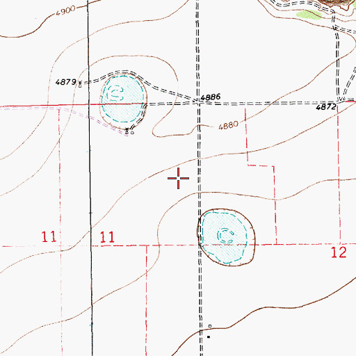 Topographic Map of 10637 Water Well, NM