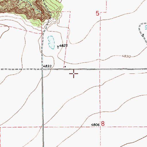 Topographic Map of 10414 Water Well, NM