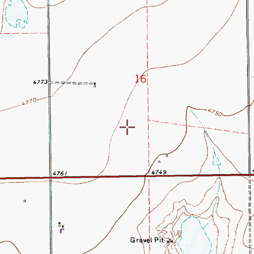 Topographic Map of 10641 Water Well, NM