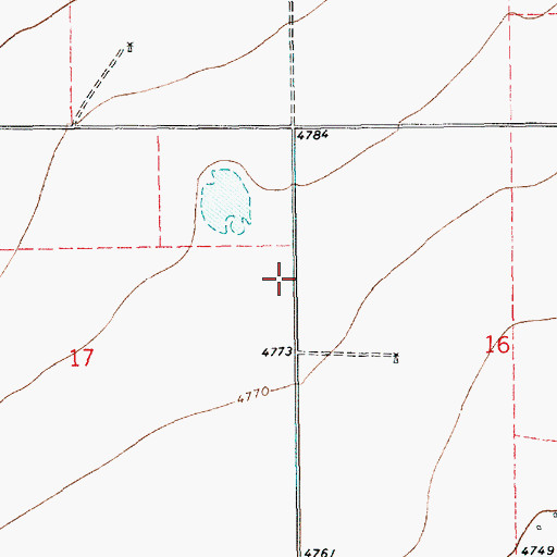 Topographic Map of 10422 Water Well, NM