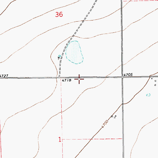 Topographic Map of 10594 Water Well, NM