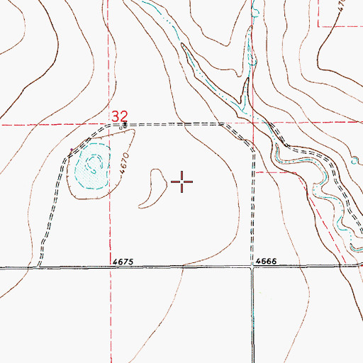 Topographic Map of 10645 Water Well, NM