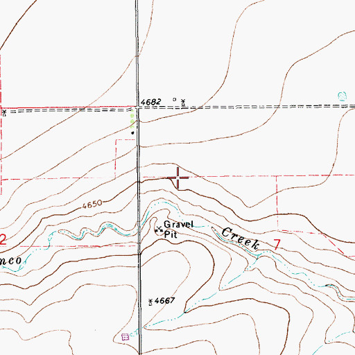 Topographic Map of 10391 Water Well, NM