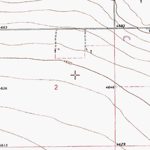 Topographic Map of 10508 Water Well, NM