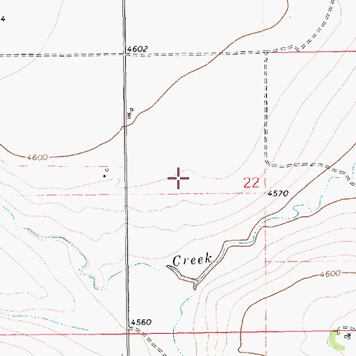 Topographic Map of 10407 Water Well, NM