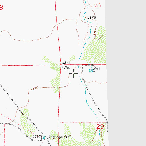 Topographic Map of 10248 Water Well, NM