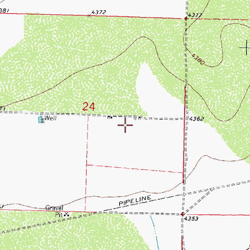 Topographic Map of 00613 Water Well, NM