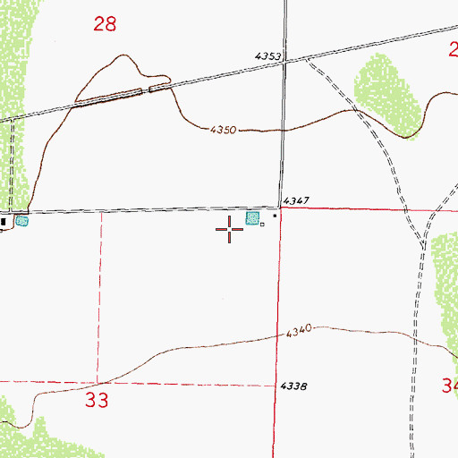 Topographic Map of 10249 Water Well, NM