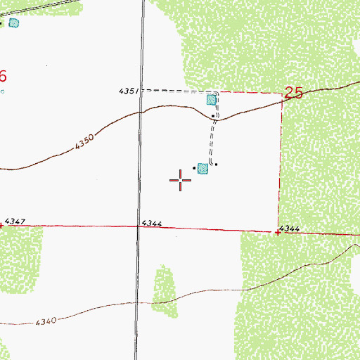 Topographic Map of 00615 Water Well, NM
