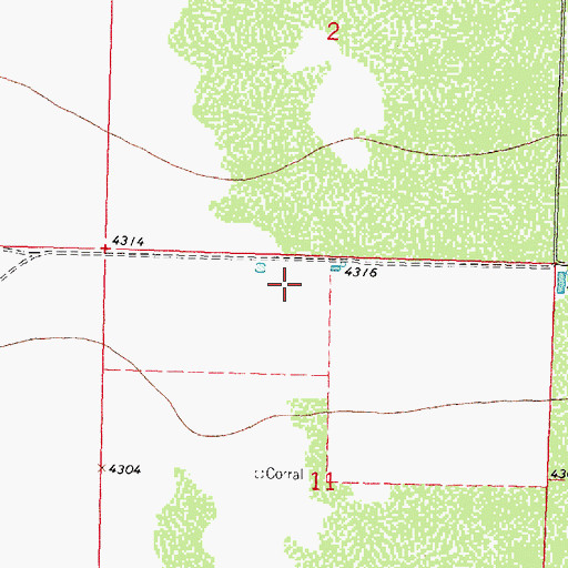 Topographic Map of 00786 Water Well, NM