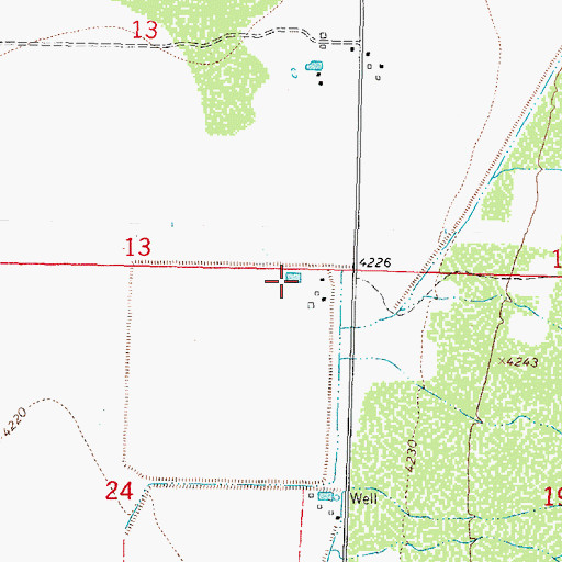 Topographic Map of 00720 Water Well, NM