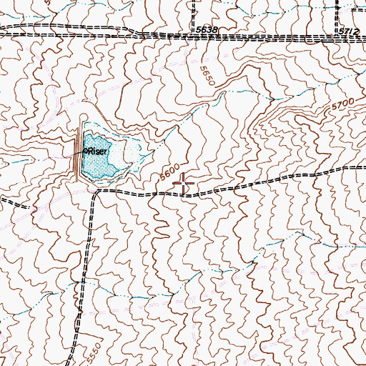 Topographic Map of Promenade Shopping Center, NM