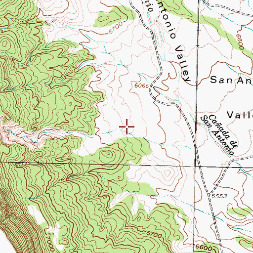 Topographic Map of San Antonio Valley, NM