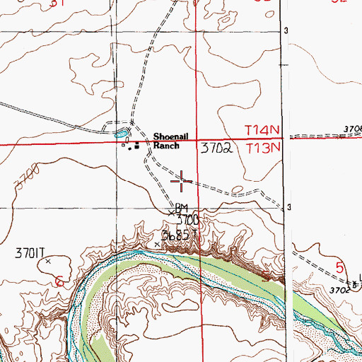 Topographic Map of Pyle, NM