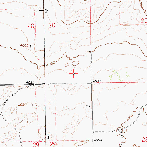 Topographic Map of Flint, NM