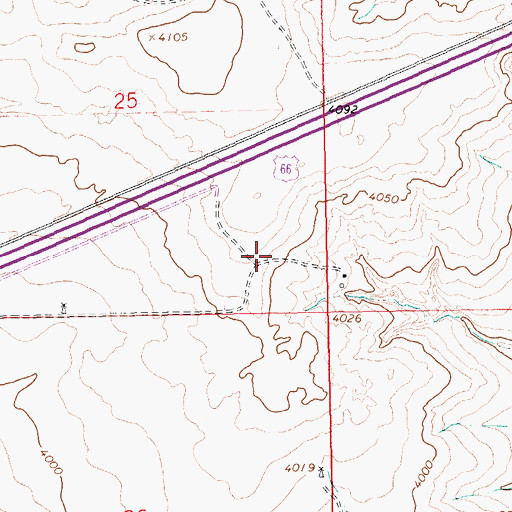 Topographic Map of Boatman, NM