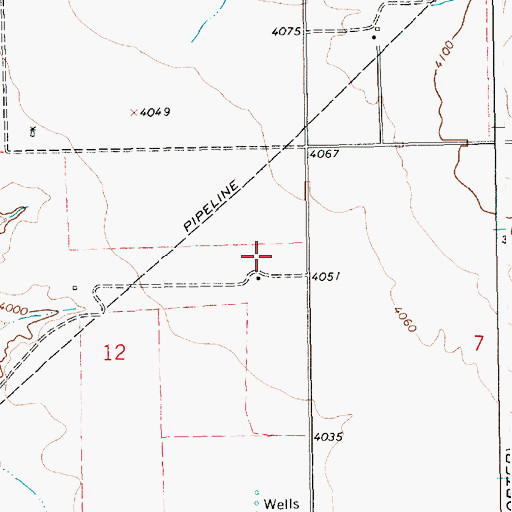 Topographic Map of Smith, NM
