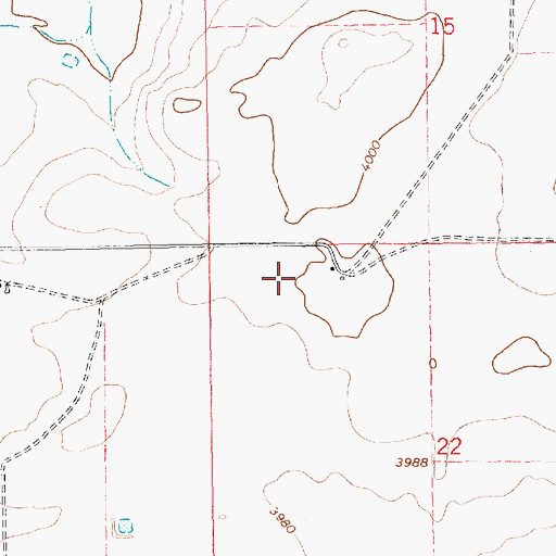 Topographic Map of Morgan, NM