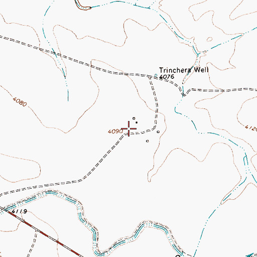 Topographic Map of Bond, NM