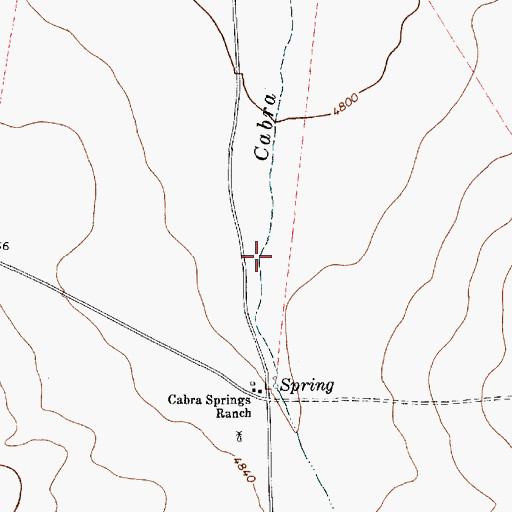 Topographic Map of Conchas Ranch Headquarters, NM