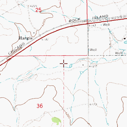 Topographic Map of Bugg, NM