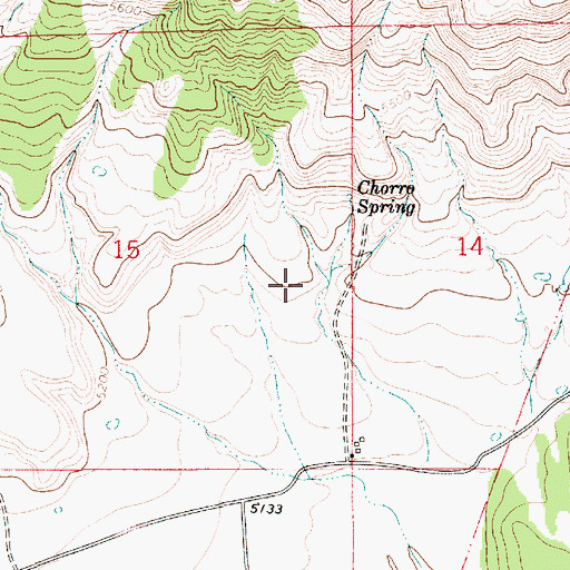 Topographic Map of Conchas Ranch, NM