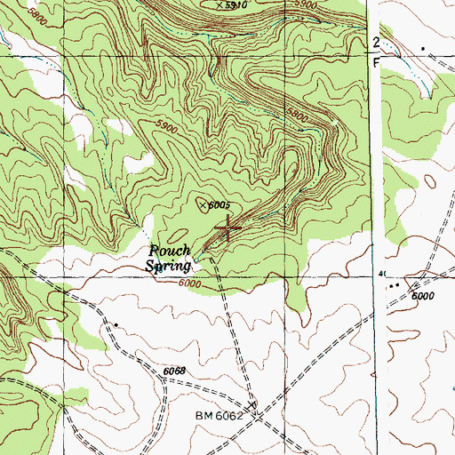 Topographic Map of 12R-195 Spring, NM