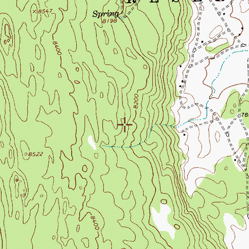 Topographic Map of 14N-2 Spring, NM