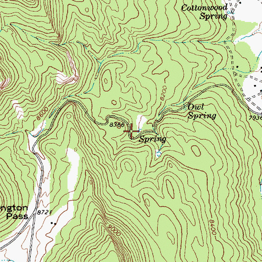 Topographic Map of 12R-162 Spring, NM