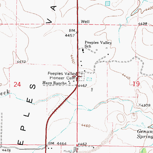 Topographic Map of Genung Memorial Park, AZ