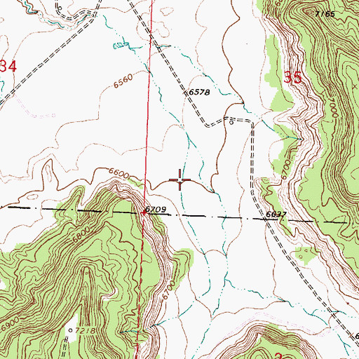 Topographic Map of Cereza Canyon, NM