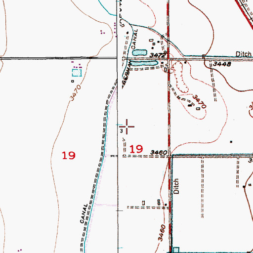 Topographic Map of First Methodist Church, NM