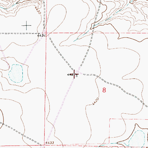 Topographic Map of 10072 Water Well, NM