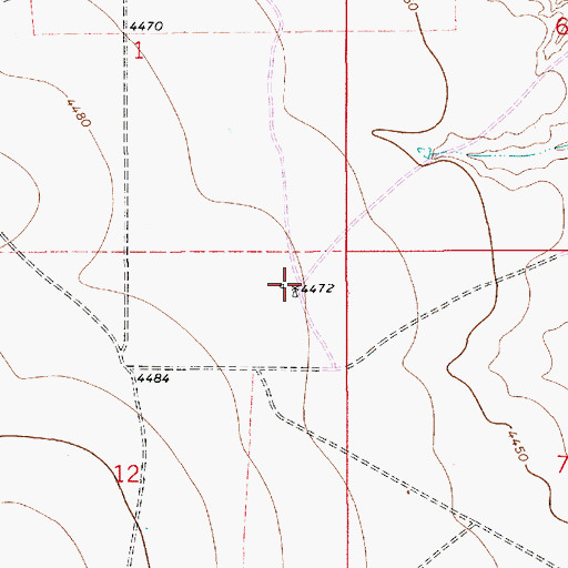 Topographic Map of 10878 Water Well, NM