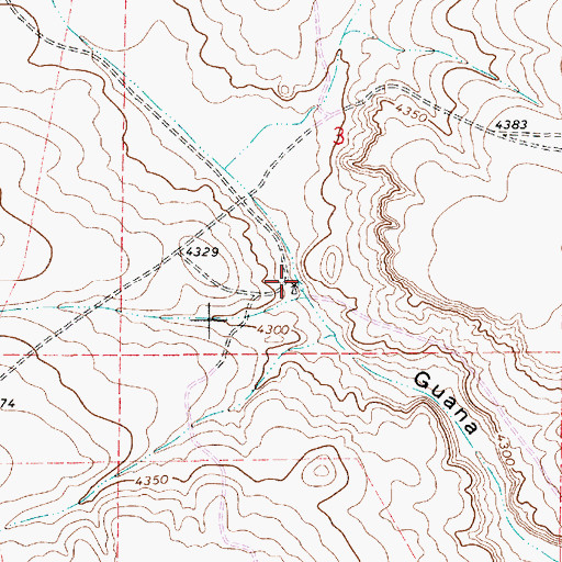 Topographic Map of 10071 Water Well, NM