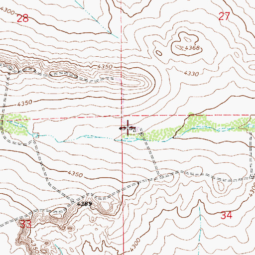 Topographic Map of 10079 Water Well, NM