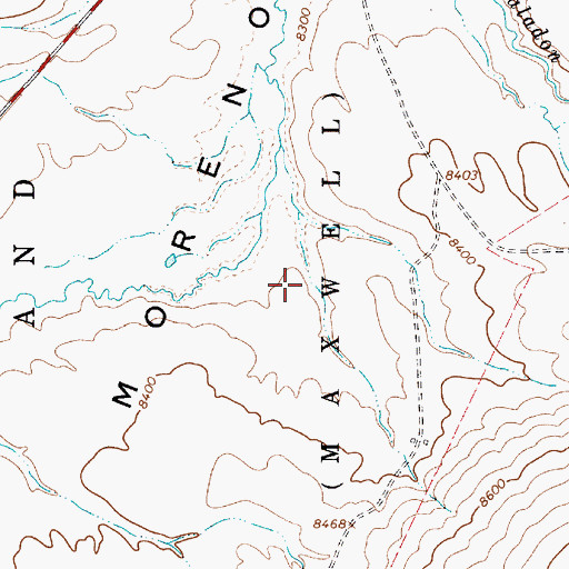 Topographic Map of Arriba Ski Trail, NM