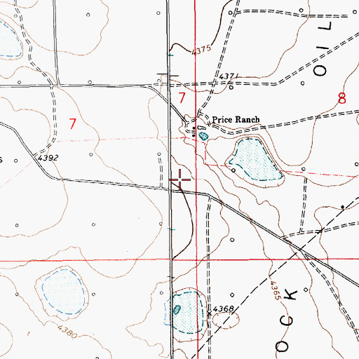 Topographic Map of 10934 Water Well, NM
