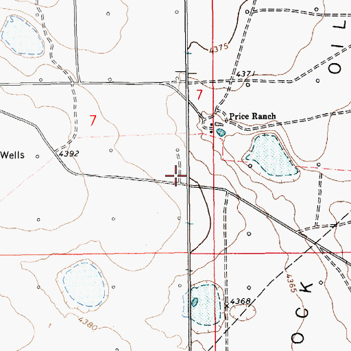 Topographic Map of 10933 Water Well, NM