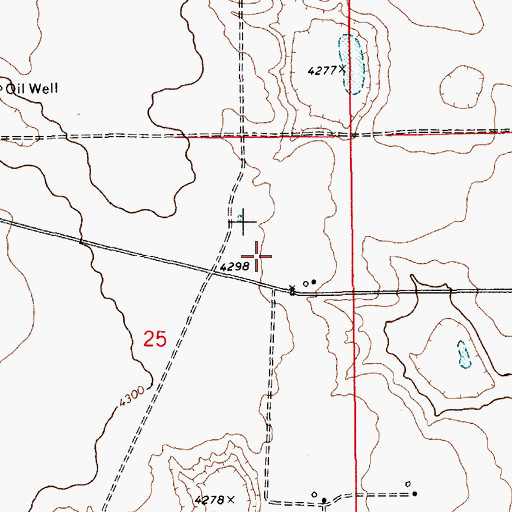 Topographic Map of 10024 Water Well, NM
