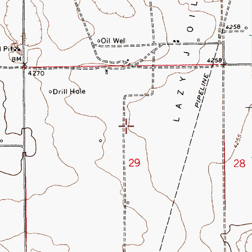 Topographic Map of 10955 Water Well, NM